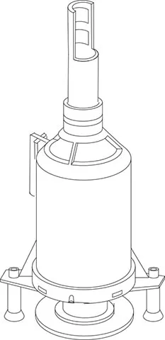 Izljevni ventil s gumenom brtvom, vodokotlić LINEA