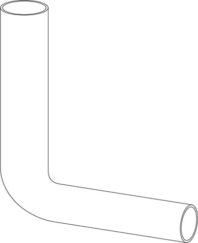 Koljeno 230 x 210 mm, pergamon