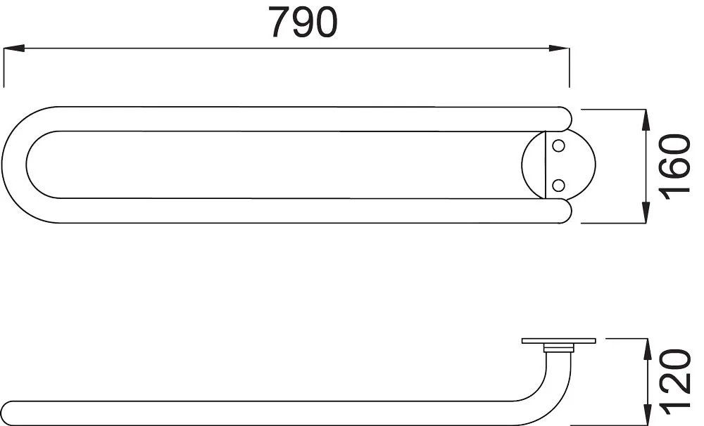 VARIOTRONIC rukohvati, crni