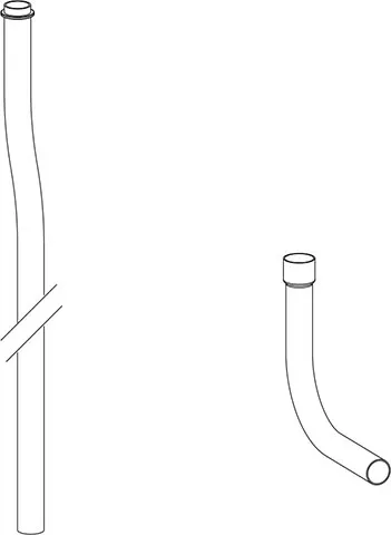 Set odvodnih cijevi i koljena za odvodne cijevi, bijela