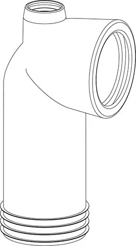 Izljevno koljeno WC-a 301K