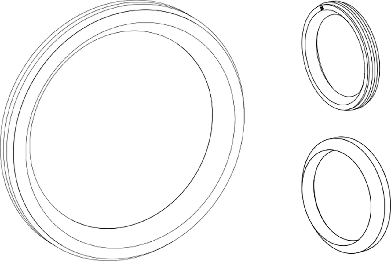 Set gumenih brtvi za odvodnu cijev i izljevno koljeno 90 mm