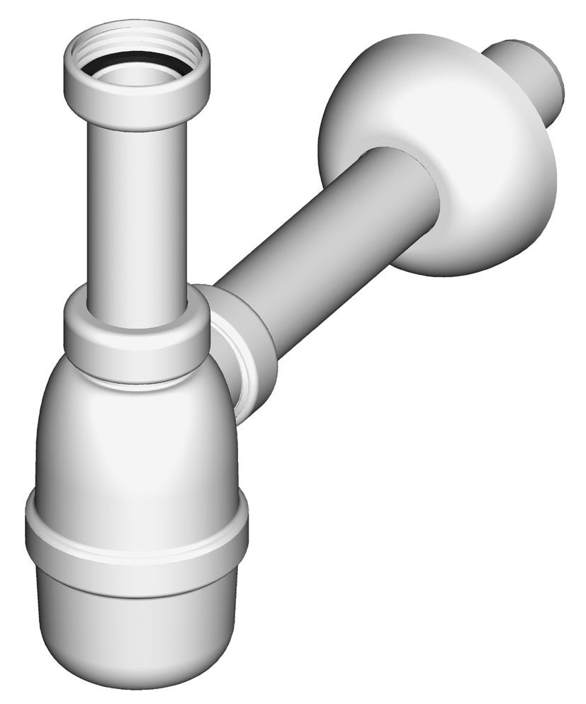 Sifon za umivaonik, bez izljevnog ventila, odvodna cijev Ø 32 mm