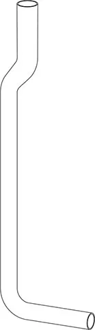 Koljeno 770 x 220 mm, bijela