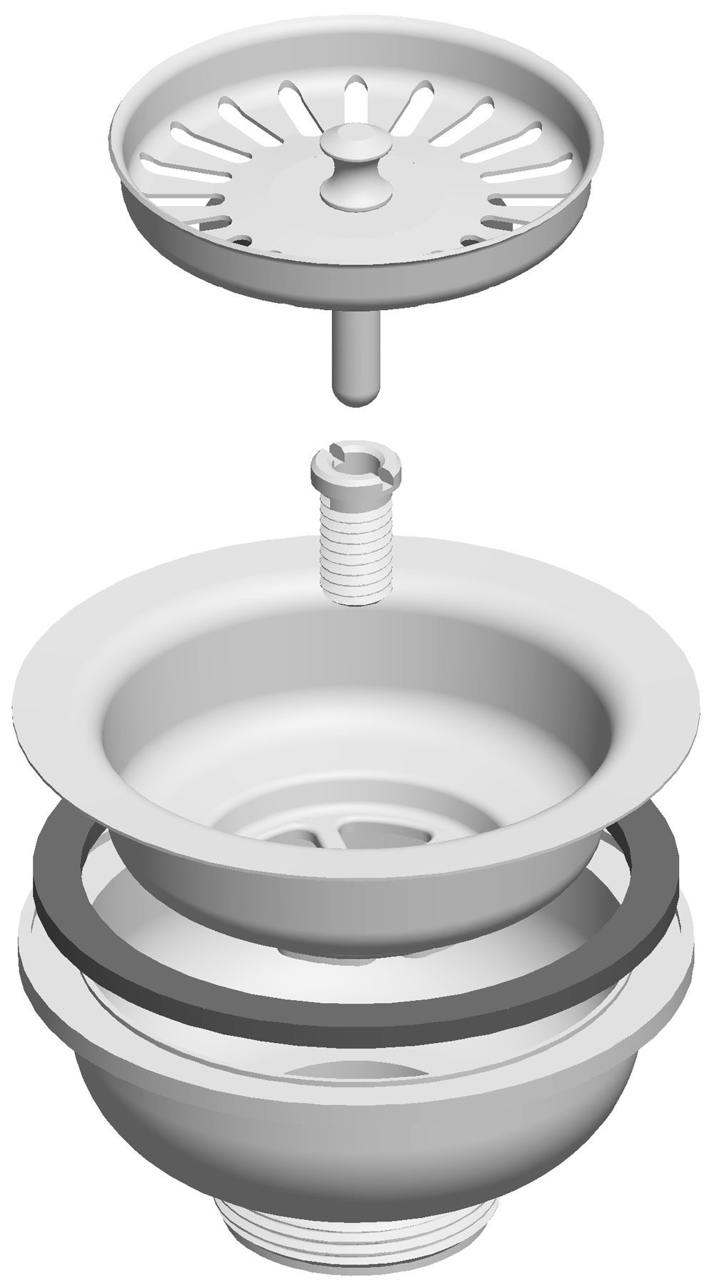 Izljevni ventil za sudoper, rešetka Ø 115 mm