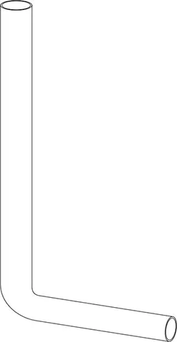 Koljeno 550 x 300 mm, bijela