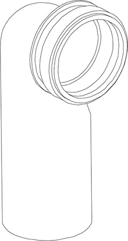 Izljevno koljeno 90 x 90 mm