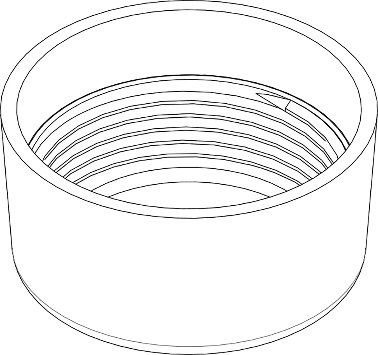 Matica za cijev za ispiranje, bijela