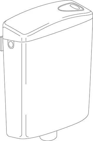 Vidljiv vodokotlić WISA 300, bijela