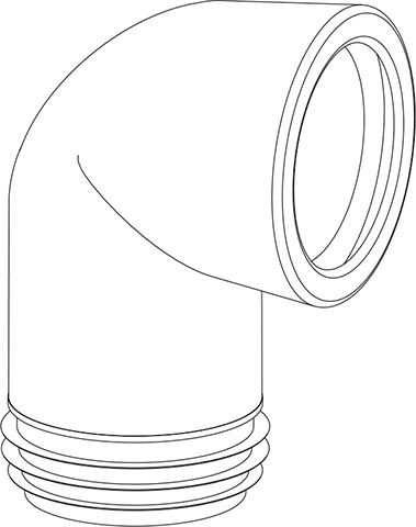 Izljevno koljeno WC-a 303B